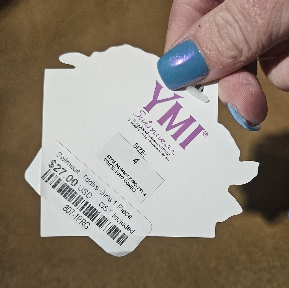 NWT YMI Size 4 2 piece Swimsuit - Picture 3 of 5